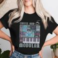 Coffee And Modular アナログシンセサイザー 波形シンセ レディースTシャツ 彼女への贈り物