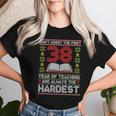 Dont Worry First 38 Years Teaching Are Hard Teacher 長袖tシャツ レディースTシャツ 彼女への贈り物