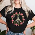 Flower Power Peace Love 60年代 70年代 ヒッピーコスチューム レディースTシャツ 彼女への贈り物