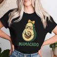 Mamacado Pregnant Avocado Mom Pun レディースTシャツ 彼女への贈り物
