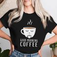 Good Morning Coffee-疲れた人のためのカフェイン レディースTシャツ 彼女への贈り物