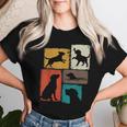 Labrador Vintage Collage Retriever Lab Dad Mom Dog Lover Women T-shirt Gifts for Her