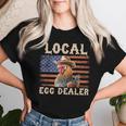 Local Egg Dealer Rooster Farmer Chicken Women T-shirt Gifts for Her Local Egg Dealer Rooster Farmer Chicken Women T-shirt Gifts for Her