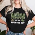 Mom Of The Birthday Boy Army Camouflage Birthday Party Women T-shirt Gifts for Her