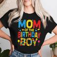Mom Of The Birthday Boy Birthday Building Block Women T-shirt Gifts for Her