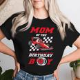 Mom Of The Birthday Boy Pit Crew Race Car Matching Family Women T-shirt Gifts for Her