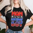 Mom Of The Birthday Boy Spider Web Family Matching Women T-shirt Gifts for Her