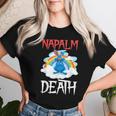 Napalm Death Rainbow Bunny ピンク ナパーム デスラビット レディースTシャツ 彼女への贈り物