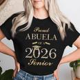 Proud Abuela Of A 2026 シニア 卒業 長袖tシャツ レディースTシャツ 彼女への贈り物