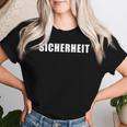 Sicherheit -Ecurity Guard Uniform And German レディースTシャツ 彼女への贈り物