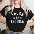 Tacos And Tequila Cinco De Mayo メンズ レディース メキシカン ドリンク レディースTシャツ 彼女への贈り物