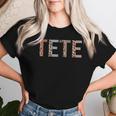 Tete ヒョウ柄 ママ キュート 母の日 おもしろい おばあちゃん レディースTシャツ 彼女への贈り物