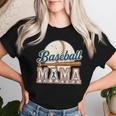 Vintage Baseball Mama Game Day Baseball Season Sports Mom Women T-shirt Gifts for Her