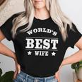World's Best Wife 面白いウェディングギフトシャツ レディースTシャツ 彼女への贈り物