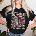 ブーツ Its Bling Cowgirl Thing Countryintage Western レディースTシャツ 彼女への贈り物