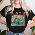 ルノワール 面白いtシャツ 名作アート 菊の花 絵画 メンズ レディース 面白い 服 美術 おもしろ レディースTシャツ 彼女への贈り物