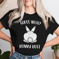 面白いイースタージョークguess What Bunny Butt メンズ レディース レディースTシャツ 彼女への贈り物