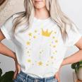 キッズ 誕生日 数字 6歳 男の子 女の子 キング クイーン レディースTシャツ 彼女への贈り物