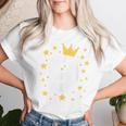 キッズ 誕生日 数字 9歳 男の子 女の子 キング クイーン レディースTシャツ 彼女への贈り物