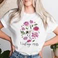 ヴィンテージ 1935年 蓮の花 日本の鶴 鳥 89歳の誕生日 レディースTシャツ 彼女への贈り物