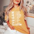 Vegan For Everything プラネットアースデイave The Bees レディースオーバーサイズコンフォートTシャツ Mustard
