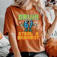 67 Bruhteal A Brainrot Meme 6 7 男の子 女の子 キッズ ユース レディースオーバーサイズコンフォートTシャツ Yam