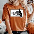 【バックプリント・背中側】ザ・ホース・フェイス The Horse Face 午年 馬 2026 パロディ レディースオーバーサイズコンフォートTシャツ Yam