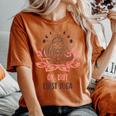 蓮の花 ハタ ヴィンヤサ アクロ ヨガ スピリチュアル デコレーション 月 レディースオーバーサイズコンフォートTシャツ Yam