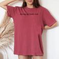 Doing My Best Ish Mental Health Sarcastic Mom Womens Women's Oversized Comfort T-shirt Crimson