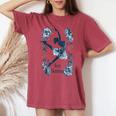 Floral Ice スケーター ダンシング スポーツ フィギュアスケート レディースオーバーサイズコンフォートTシャツ Crimson