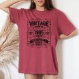 Vintage 1985 Classic 1985 Limited Edition Birthday レディースオーバーサイズコンフォートTシャツ Crimson