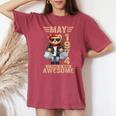 オンバック 5月52日 誕生日 男性 女性 1974年 テディベア レディースオーバーサイズコンフォートTシャツ Crimson
