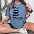限定 24 歳の誕生日男性版女性 24 歳 2002 ギフト レディースオーバーサイズコンフォートTシャツ Blue Jean