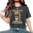 3月 81歳の誕生日 男性 女性 1945年 素晴らしいテディベア レディースオーバーサイズコンフォートTシャツ Pepper