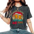 Cheers & Beers To 68 Years 68 Birthday 68Th Bday Men レディースオーバーサイズコンフォートTシャツ Pepper