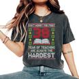 Dont Worry First 38 Years Teaching Are Hard Teacher 長袖tシャツ レディースオーバーサイズコンフォートTシャツ Pepper