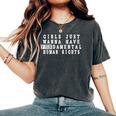 Girls Just Wanna Have 基本的な人権 レディースオーバーサイズコンフォートTシャツ Pepper