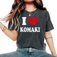 I Love Komaki アイラブ小牧 レディースオーバーサイズコンフォートTシャツ Pepper