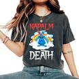 Napalm Death Rainbow Bunny ピンク ナパーム デスラビット レディースオーバーサイズコンフォートTシャツ Pepper
