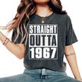 Straight Outta 1967 Womenintage 1967 Birth Of Birthday レディースオーバーサイズコンフォートTシャツ Pepper