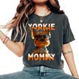 Yorkie Mommyヨーキー ママ 母親 母の日 ママ かわいい ヨークシャー・テリア レディースオーバーサイズコンフォートTシャツ Pepper