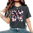 クラシックな桜柄の繊細なピンクの花びら。 レディースオーバーサイズコンフォートTシャツ Pepper