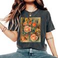 バラの花束 ルノワール 印象派 カラフル絵画 レディースオーバーサイズコンフォートTシャツ Pepper