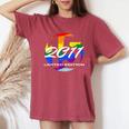 15 歳の誕生日女の子男の子 15 年 2011 面白いギフト レディースオーバーサイズコンフォートTシャツ Crimson