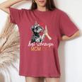 Bestchnauzer Mom Ever Dog Mama 母の日 レディースオーバーサイズコンフォートTシャツ Crimson