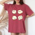 Chicken Chickens Cute Kawaii Anime Kawaii Japan レディースオーバーサイズコンフォートTシャツ Crimson