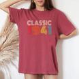 Classic 1941Intage 1941 Womenintage Year Birthday レディースオーバーサイズコンフォートTシャツ Crimson