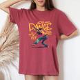 Cool Girls Breakdancing & Hip Hop Music Dancers Graffiti レディースオーバーサイズコンフォートTシャツ Crimson