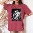 Hot Girl Edm シャツ メンズ セクシー ブロンド Dj レイブ B&W 長袖tシャツ レディースオーバーサイズコンフォートTシャツ Crimson