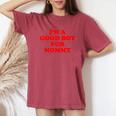 I'm A Good Boy For Mommy 面白い引用 レディースオーバーサイズコンフォートTシャツ Crimson